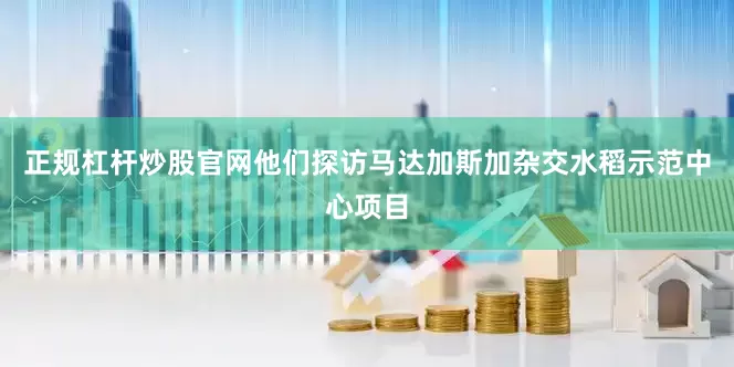正规杠杆炒股官网他们探访马达加斯加杂交水稻示范中心项目